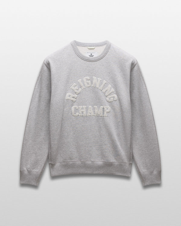 Reigning Champ Midweight Terry Arch Logo Standard Crewneck