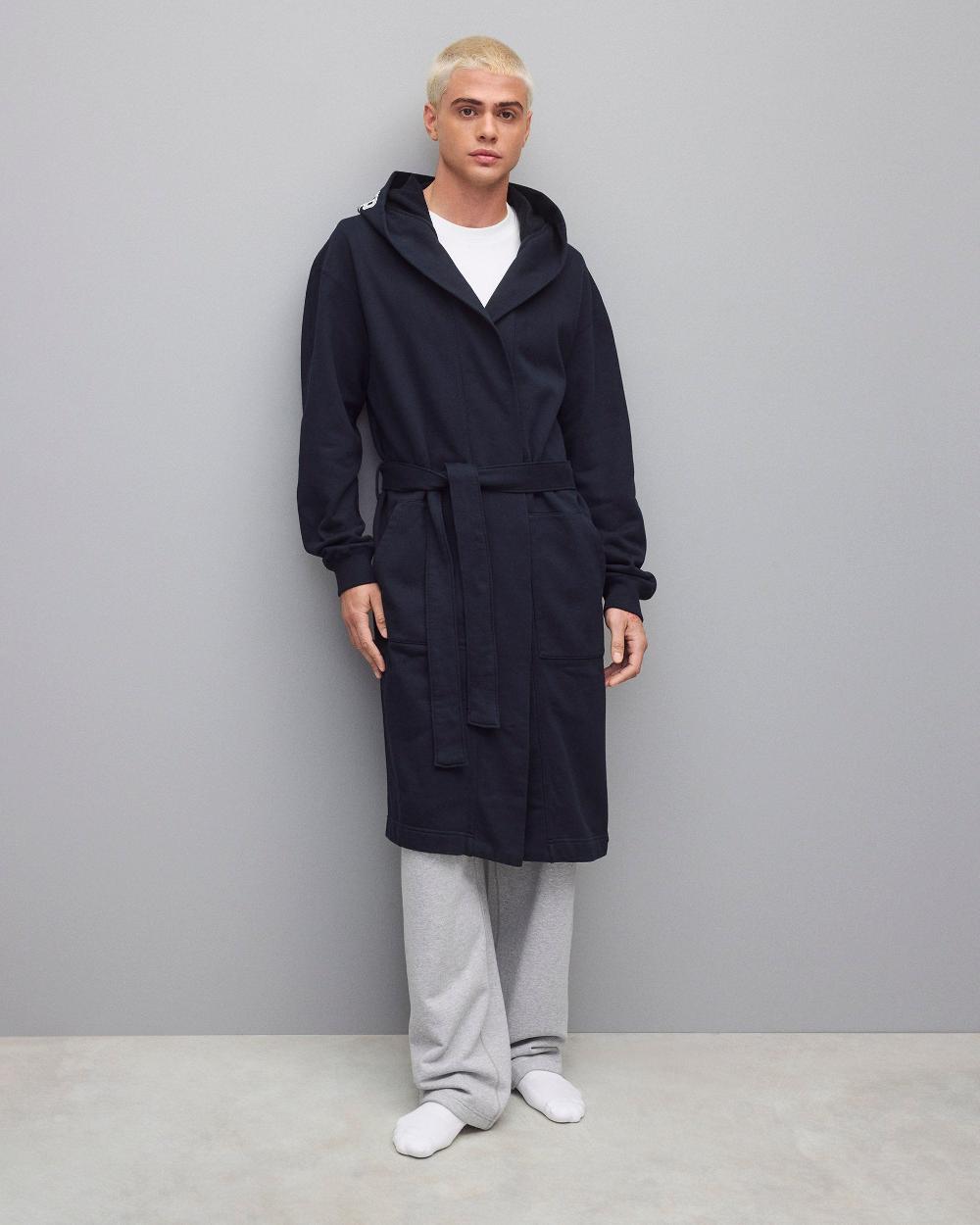 reigning champ Midweight Terry Logo Relaxed Hooded Robe