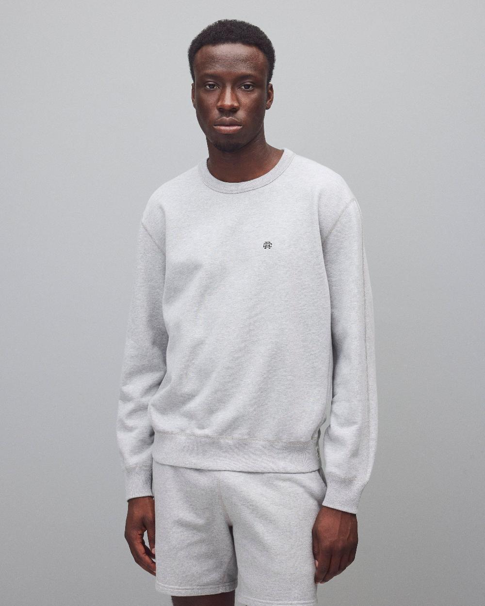 reigning champ Midweight Terry Monogram Standard Crewneck