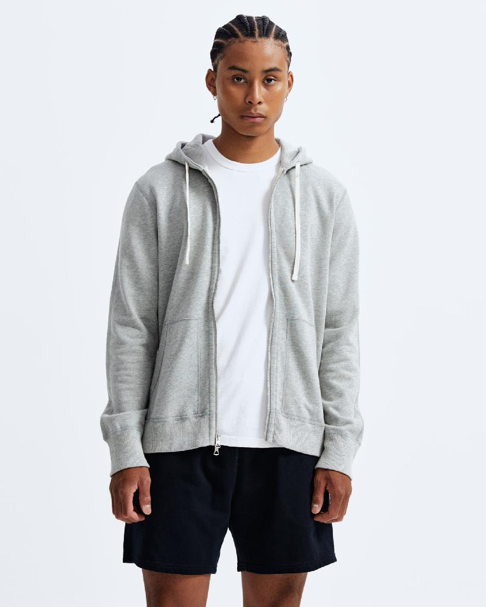reigning champ Midweight Terry Slim Zip Hoodie - Vault