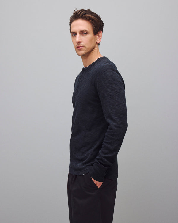 Reigning Champ 1X1 Slub Slim Henley