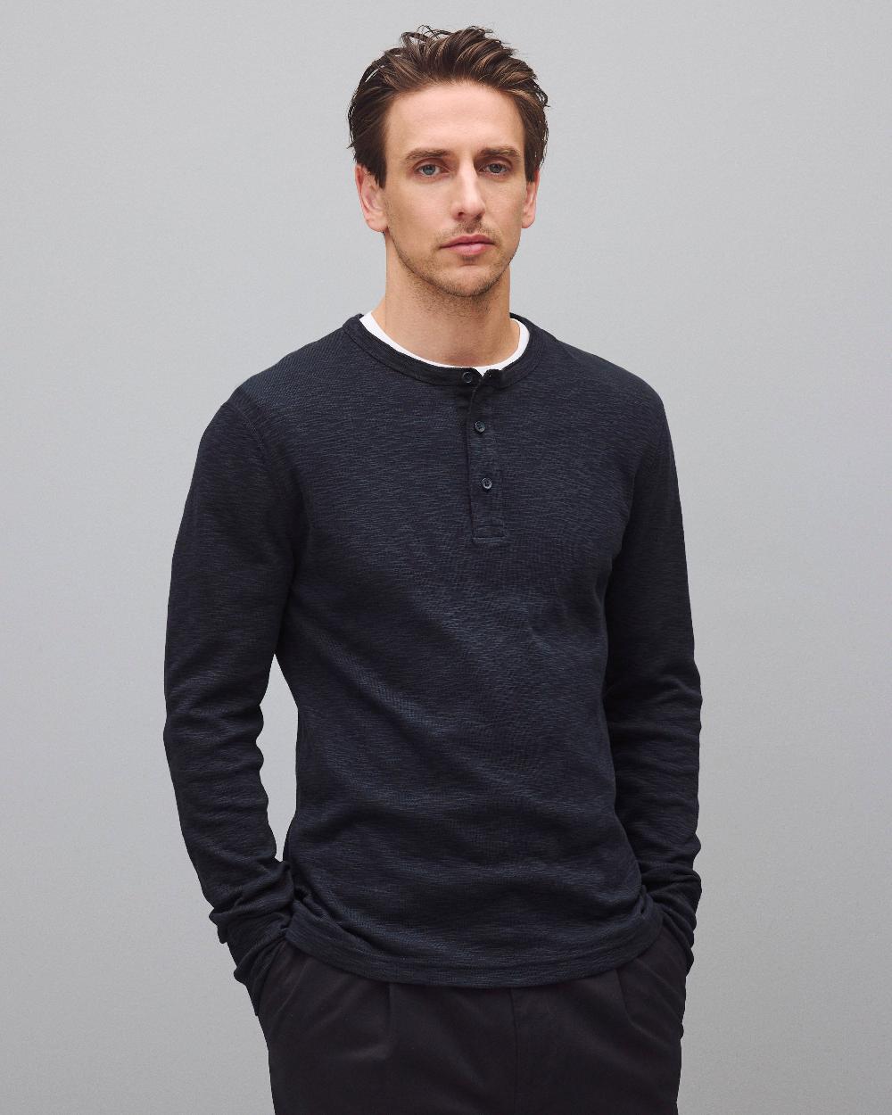 reigning champ 1X1 Slub Slim Henley