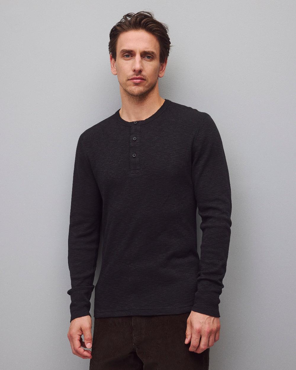 reigning champ 1X1 Slub Slim Henley