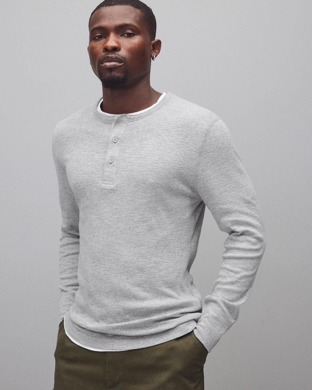 reigning champ 1X1 Slub Slim Henley