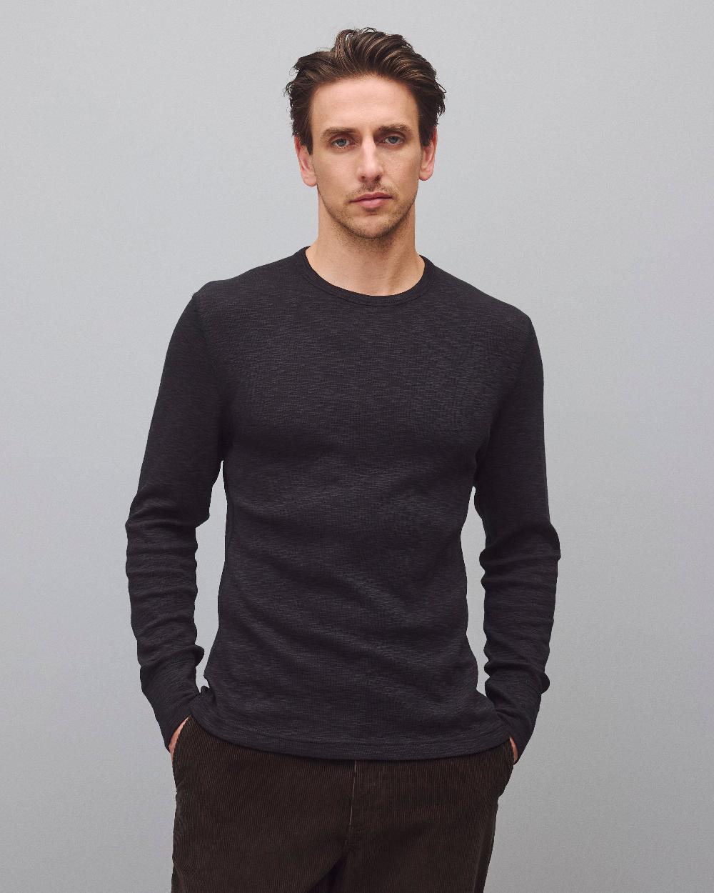 reigning champ 1x1 Slub Slim Long Sleeve