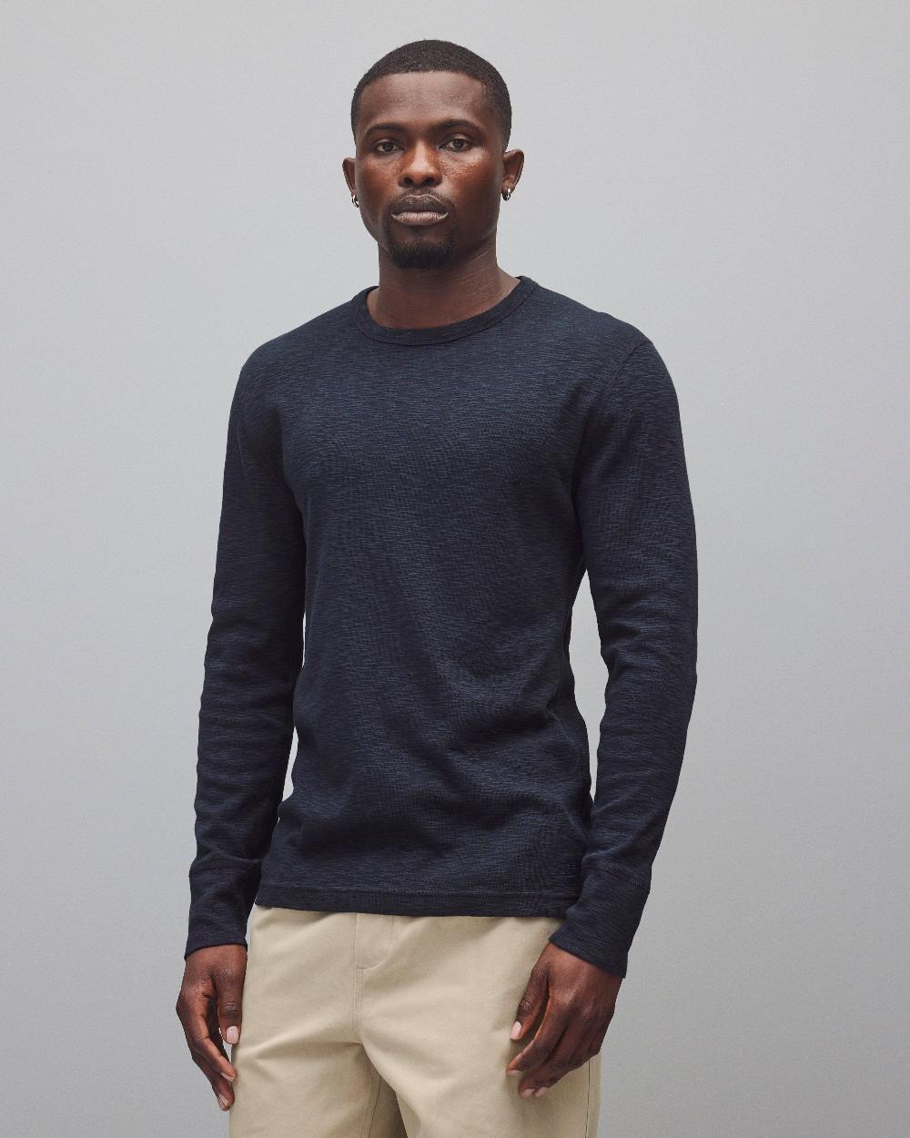 reigning champ 1x1 Slub Slim Long Sleeve