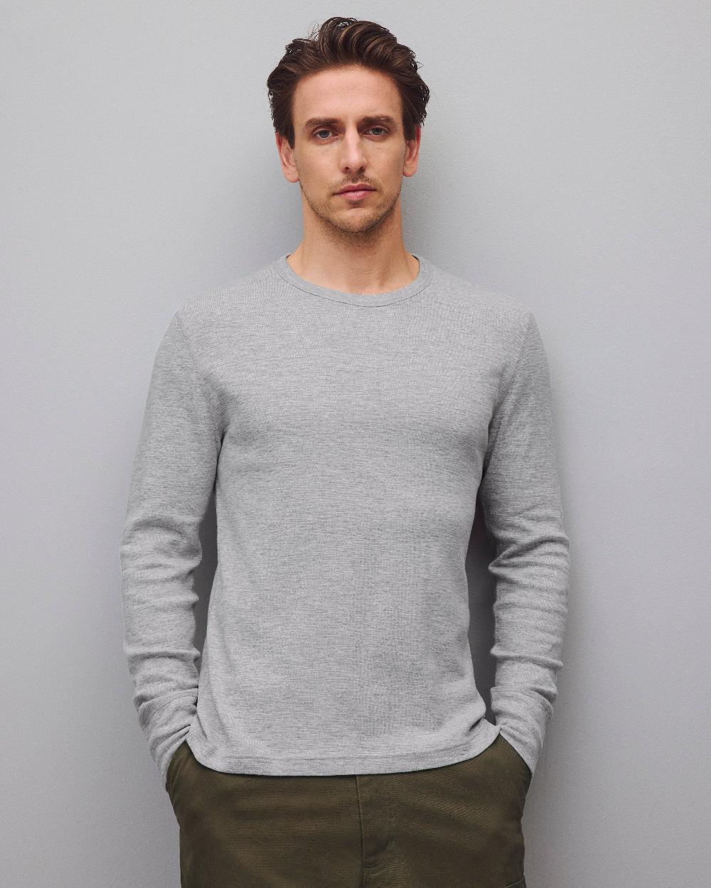 reigning champ 1x1 Slub Slim Long Sleeve