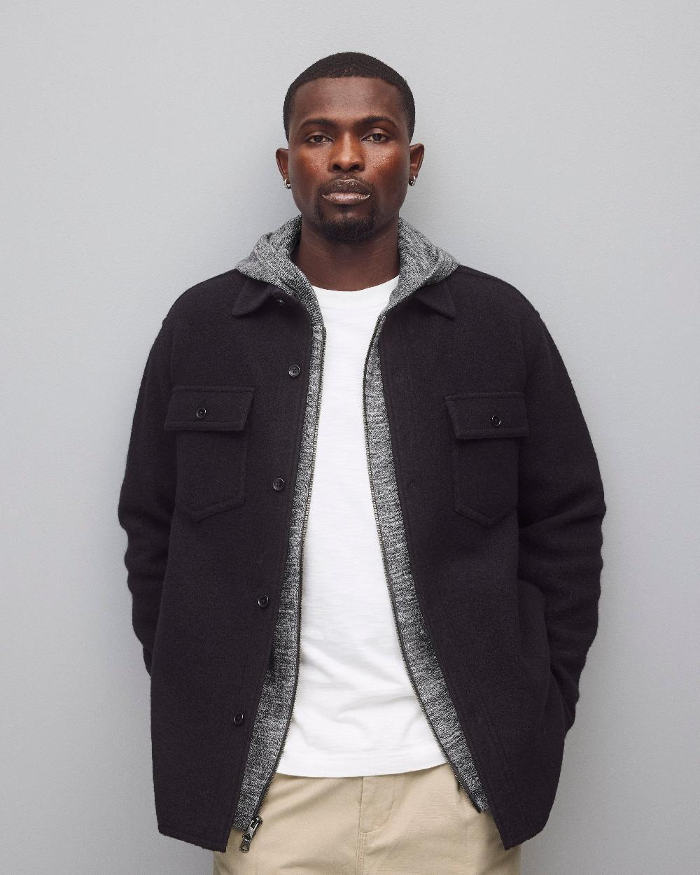 reigning champ Boiled Wool Warden Overshirt
