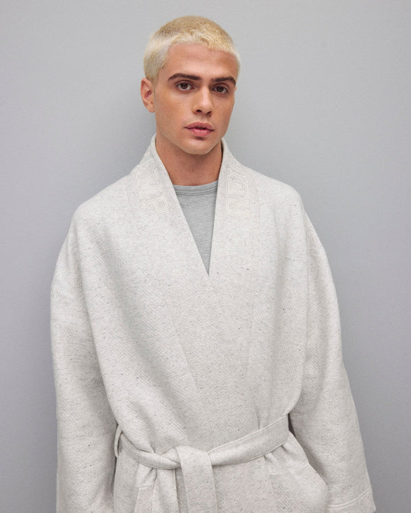 Reigning Champ Cabin Fleece Logo Relaxed Robe