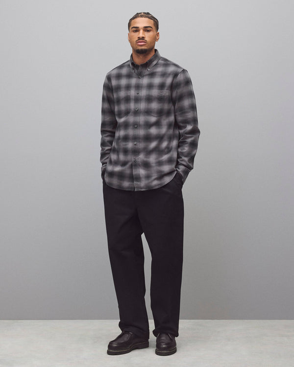 Reigning Champ Cotton Plaid Site Standard Shirt