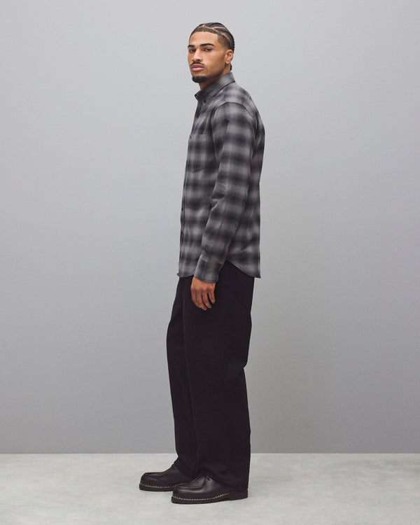 Reigning Champ Cotton Plaid Site Standard Shirt