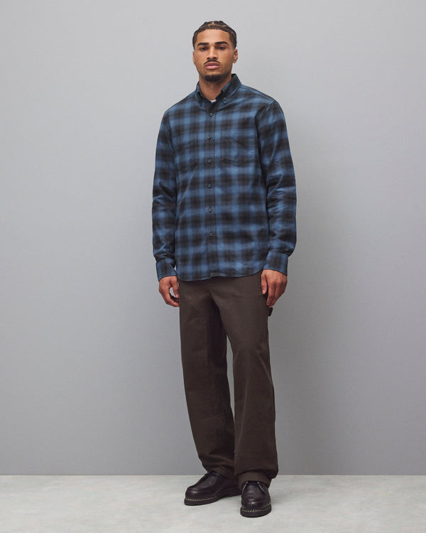 Reigning Champ Cotton Plaid Site Standard Shirt