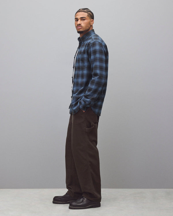 Reigning Champ Cotton Plaid Site Standard Shirt
