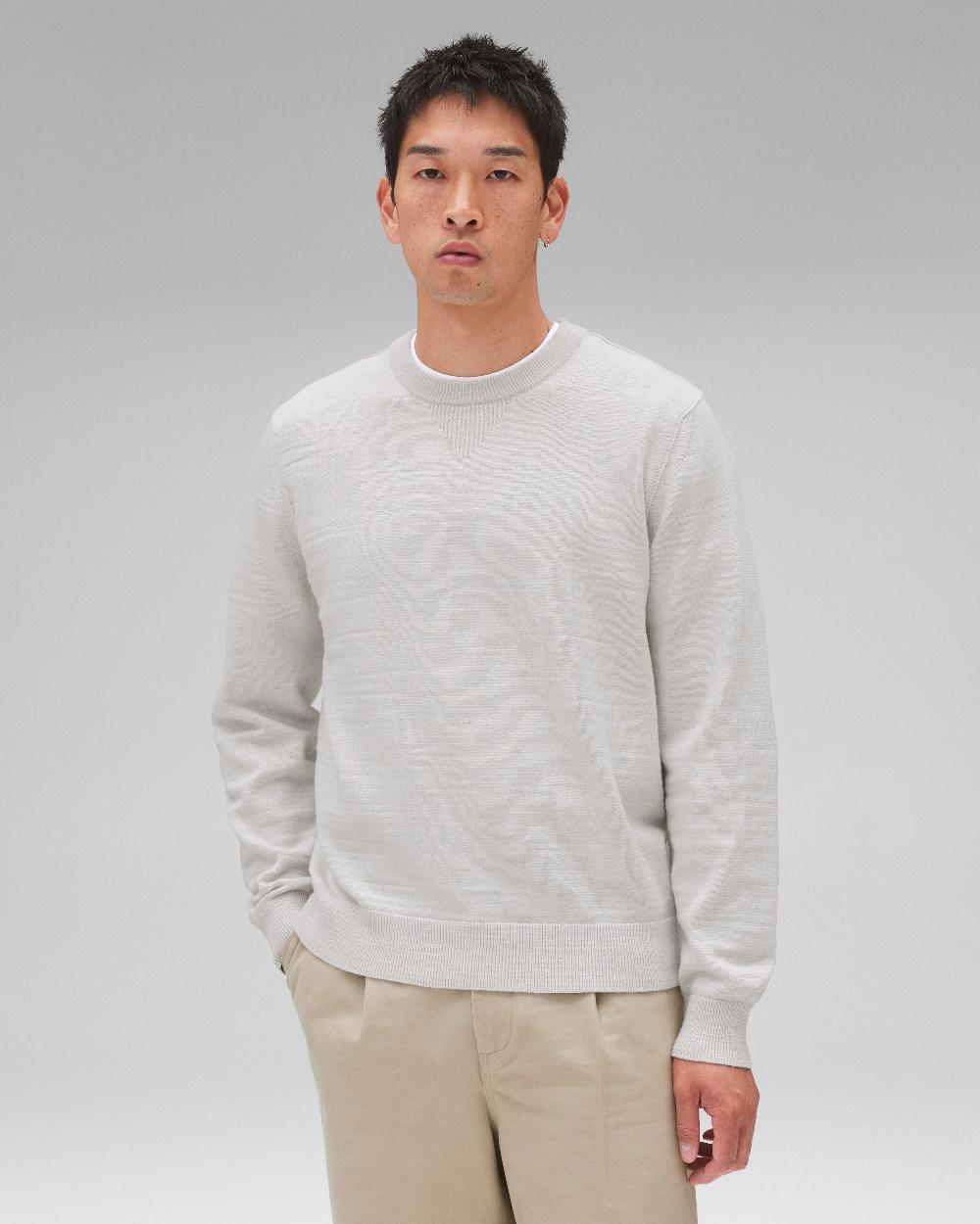 reigning champ Cotton Slub Laurel Crewneck