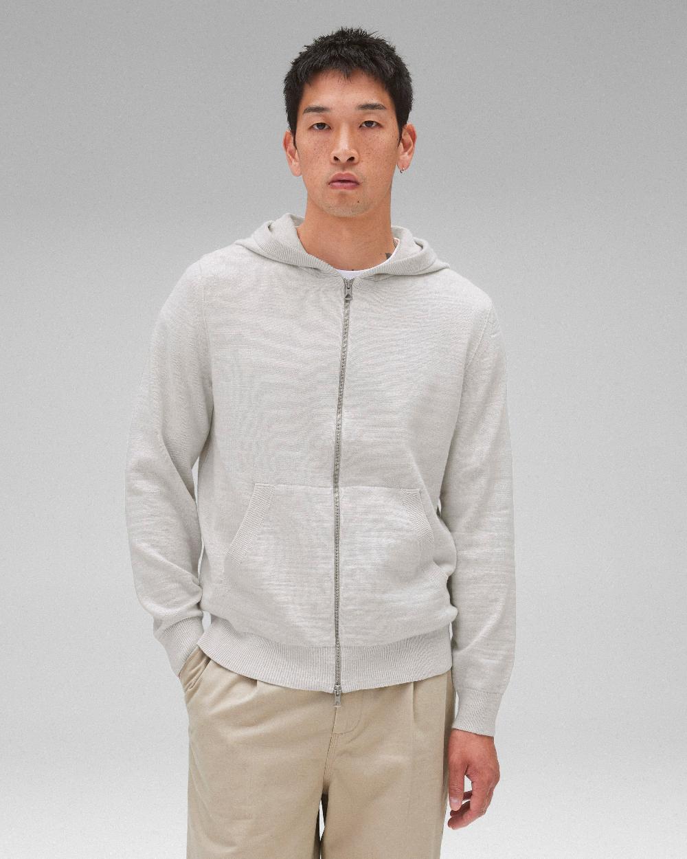 reigning champ Cotton Slub Laurel Zip Hoodie