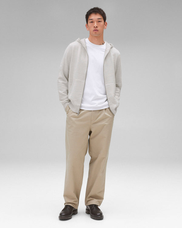 Reigning Champ Cotton Slub Laurel Zip Hoodie