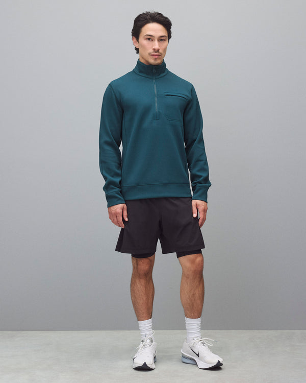 Reigning Champ Double Knit Rally Slim Quarter Zip