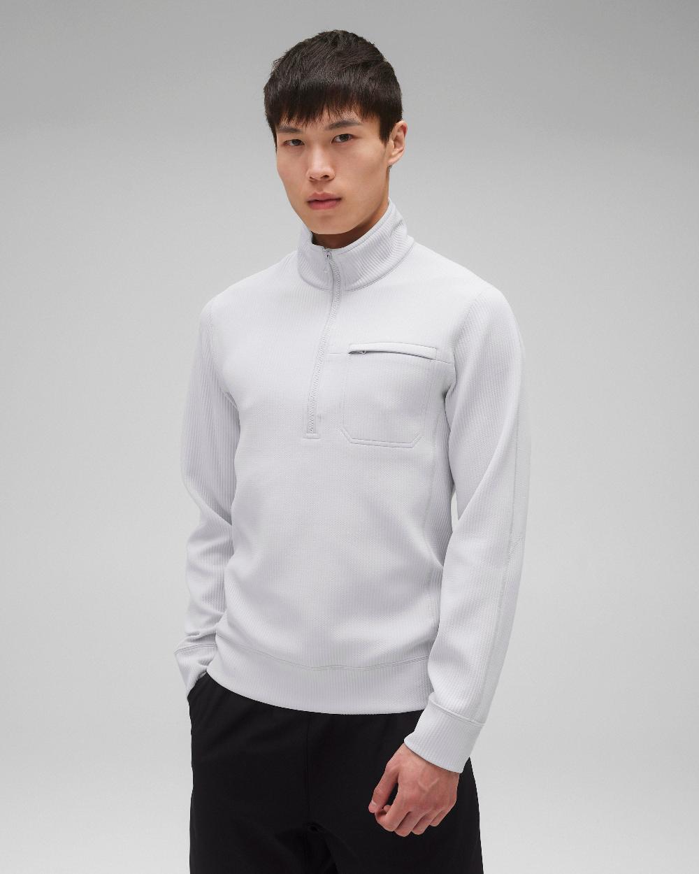 reigning champ Double Knit Rally Slim Quarter Zip