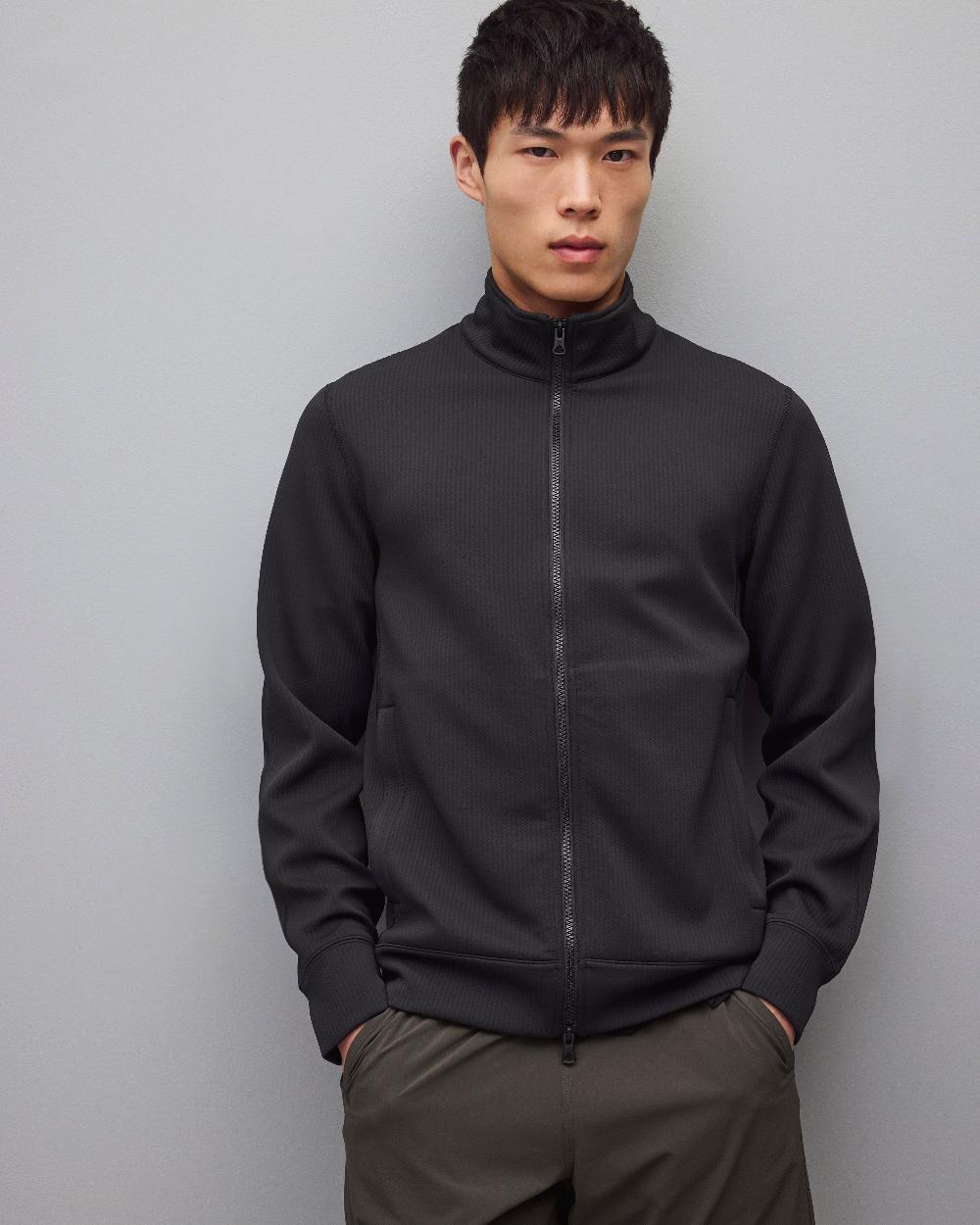 reigning champ Double Knit Rally Slim Track Jacket