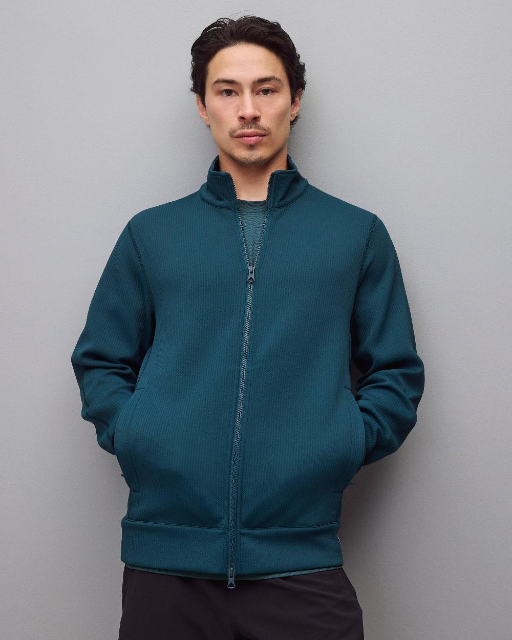 reigning champ Double Knit Rally Slim Track Jacket