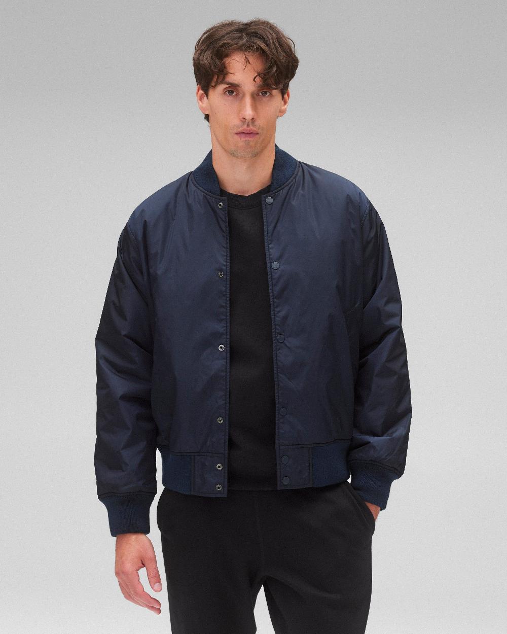 reigning champ Econyl Satin Nylon Stadium Jacket