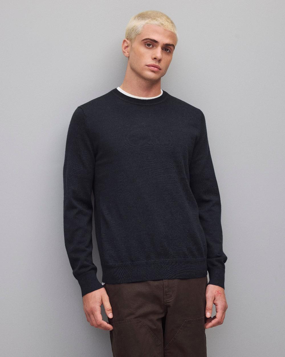 reigning champ Lightweight Merino Harry Crewneck