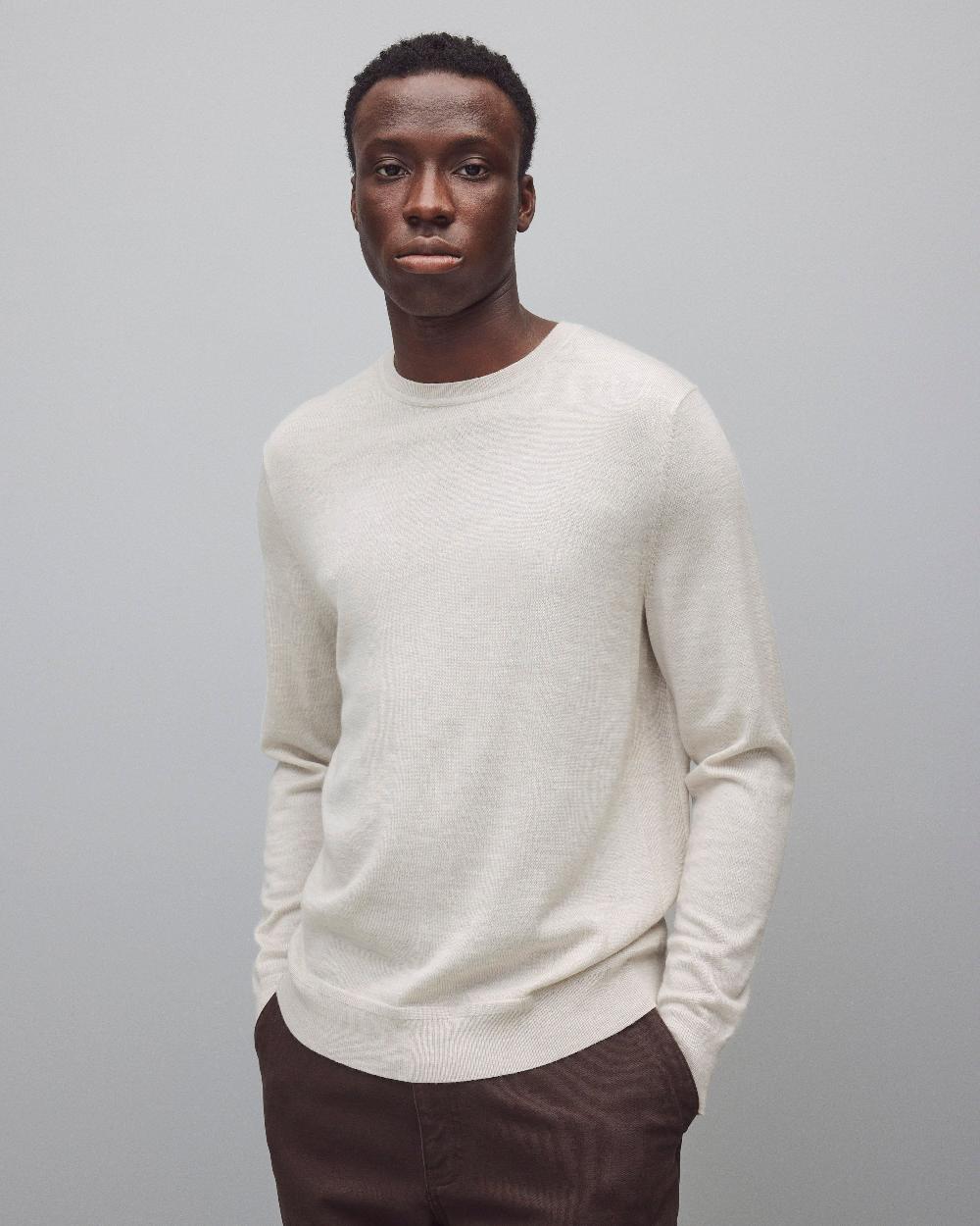 reigning champ Lightweight Merino Harry Crewneck