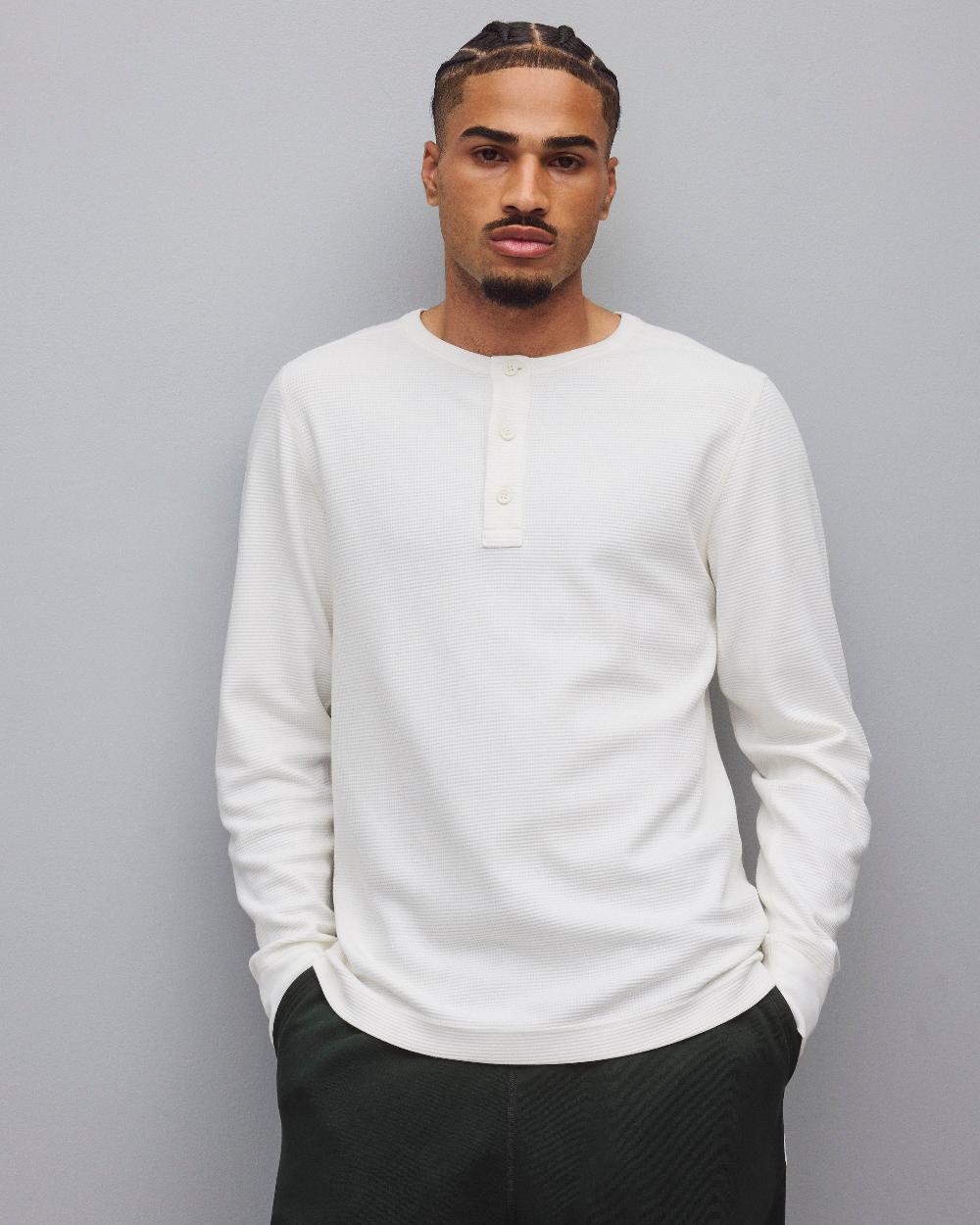 reigning champ Lightweight Waffle Standard Henley