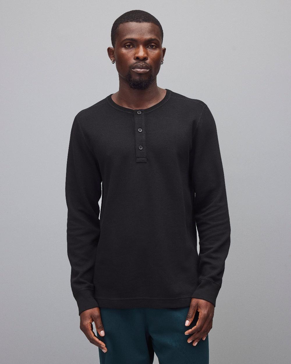 reigning champ Lightweight Waffle Standard Henley