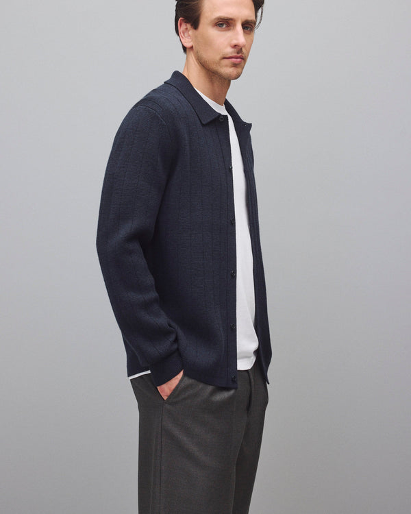 Reigning Champ Merino Drop Needle Pier Shirt