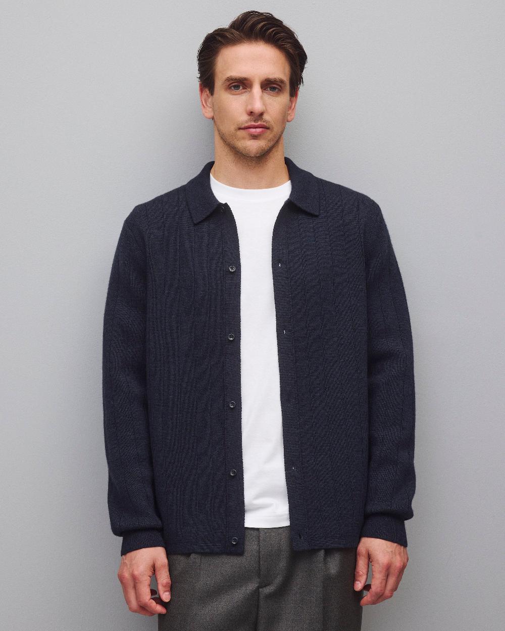 reigning champ Merino Drop Needle Pier Shirt