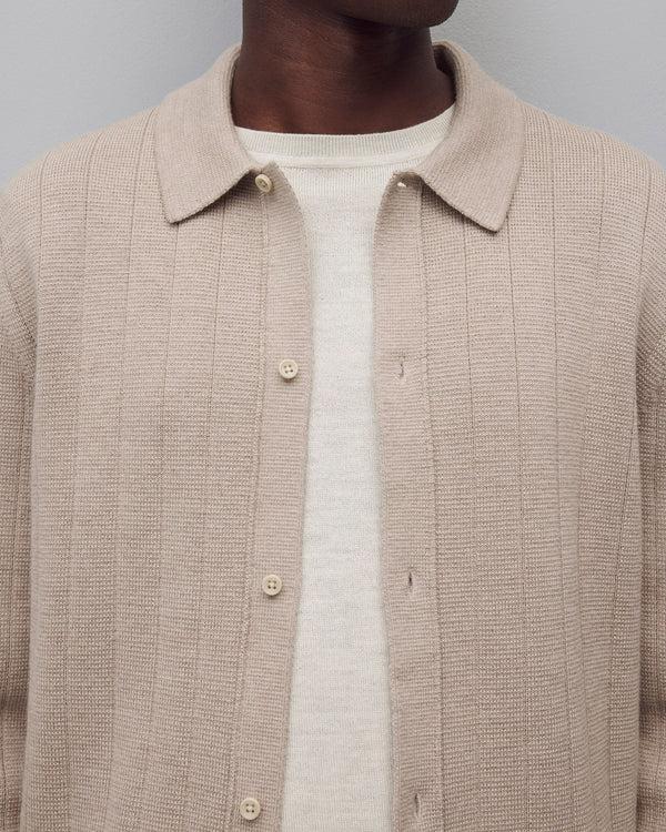 Reigning Champ Merino Drop Needle Pier Shirt