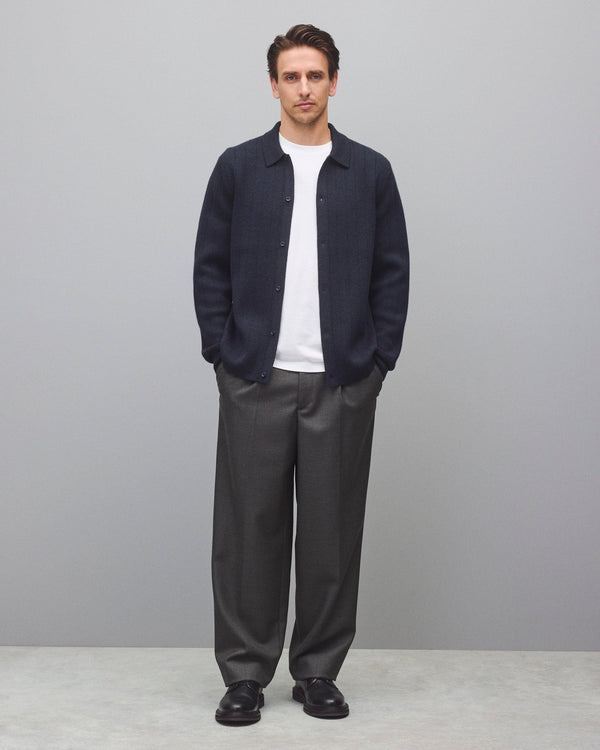 Reigning Champ Merino Drop Needle Pier Shirt