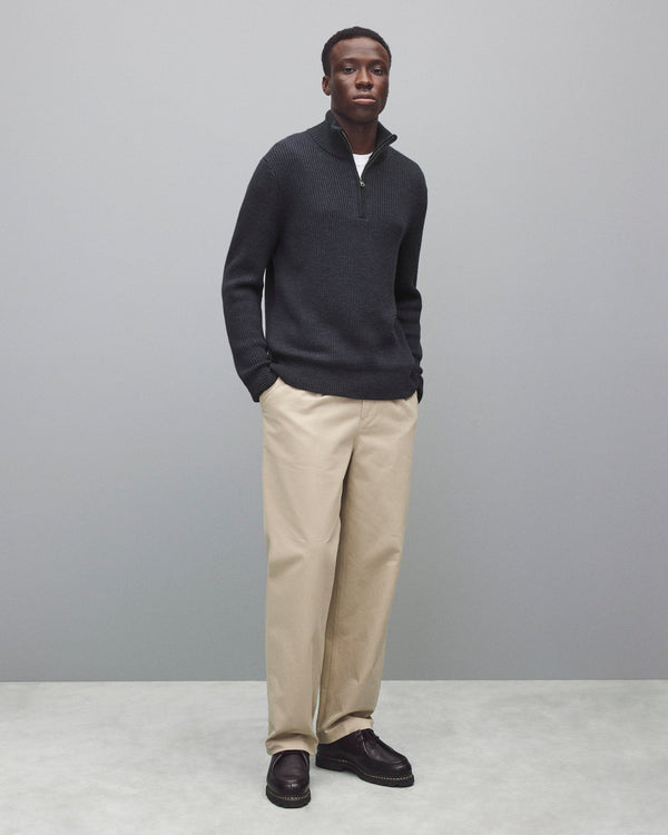 Reigning Champ Merino Rib Vinnie Quarter Zip