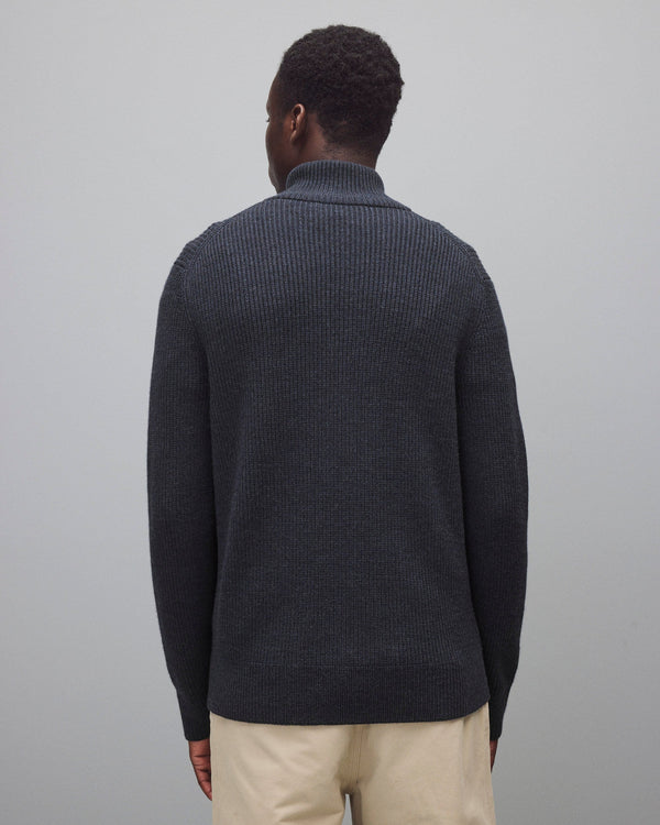 Reigning Champ Merino Rib Vinnie Quarter Zip