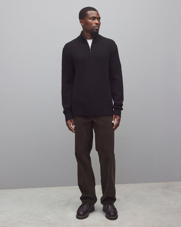 Reigning Champ Merino Rib Vinnie Quarter Zip