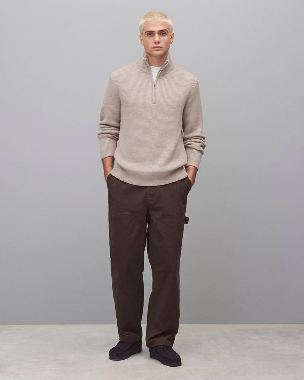 Reigning Champ Merino Rib Vinnie Quarter Zip