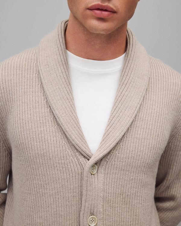 Reigning Champ Merino Rib Vinnie Shawl Cardigan