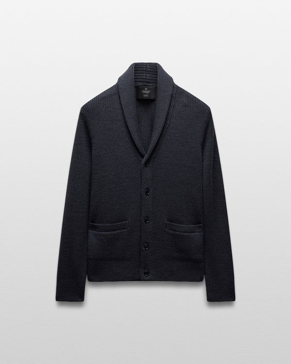 Reigning Champ Merino Rib Vinnie Shawl Cardigan