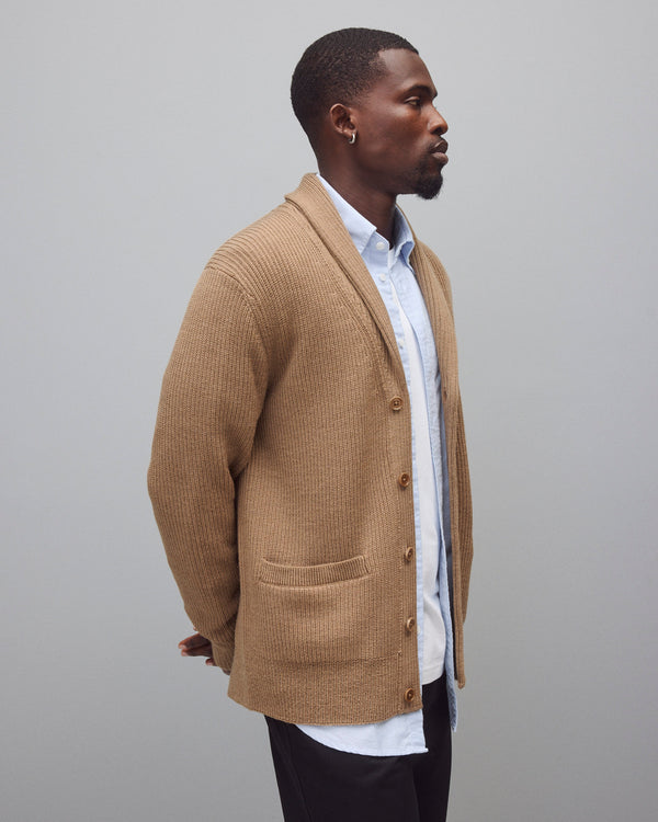 Reigning Champ Merino Rib Vinnie Shawl Cardigan