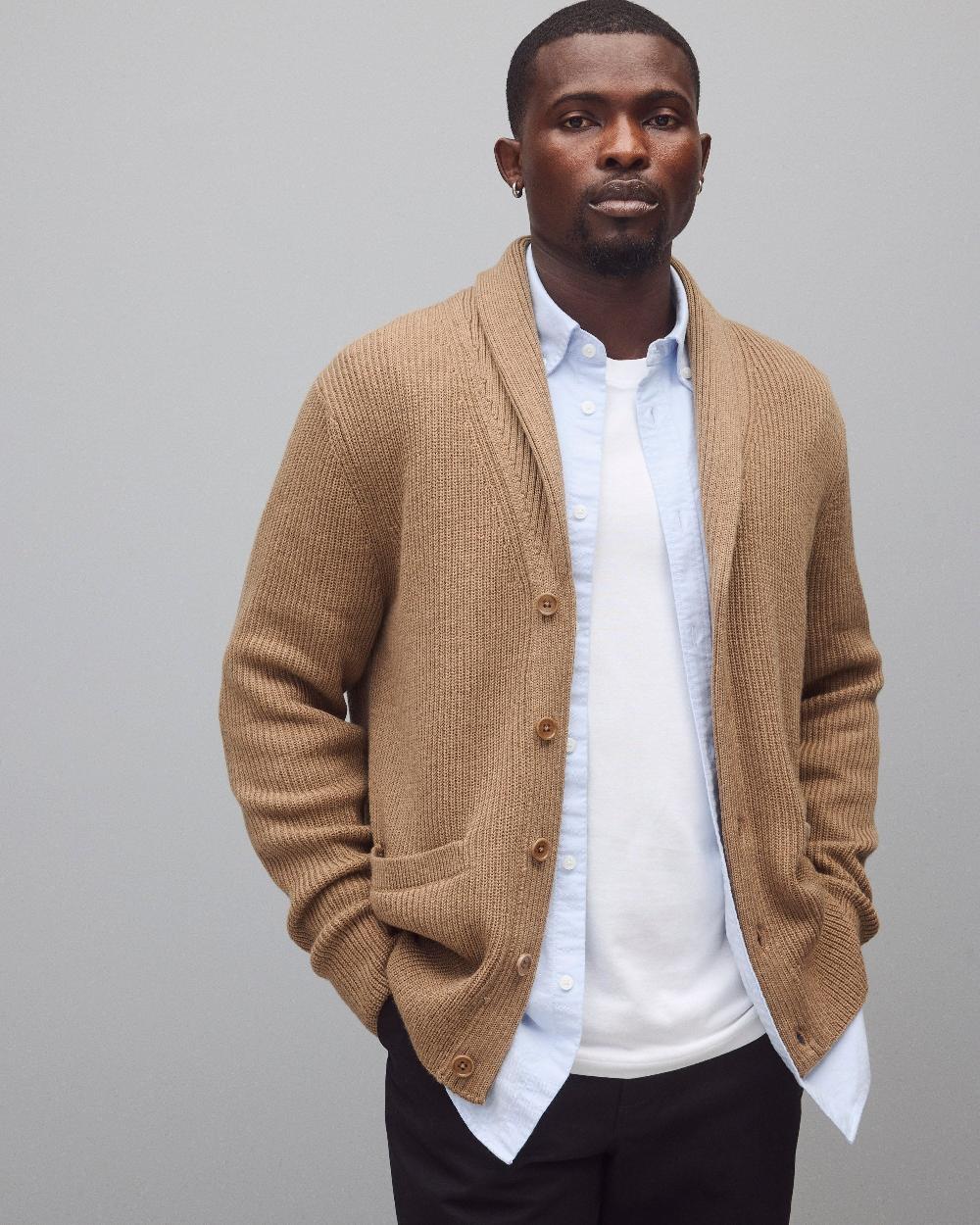 reigning champ Merino Rib Vinnie Shawl Cardigan