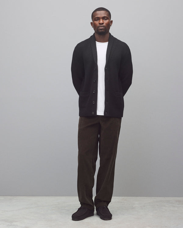 Reigning Champ Merino Rib Vinnie Shawl Cardigan