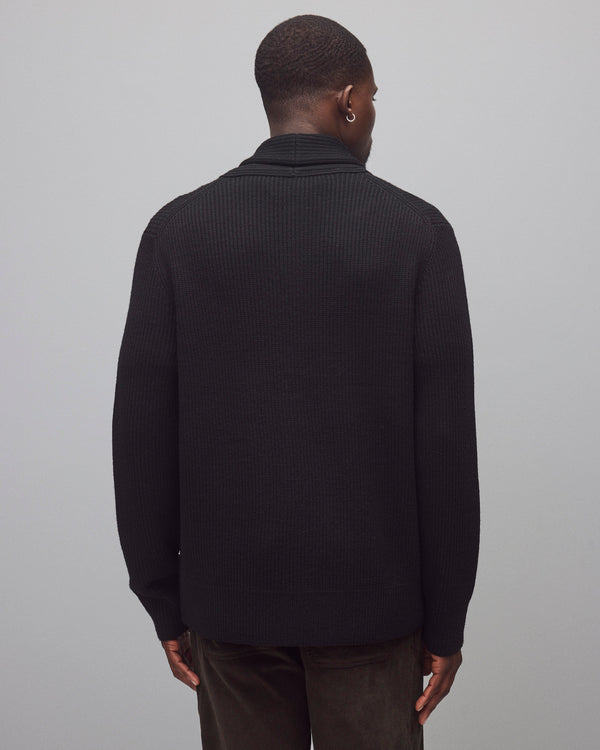 Reigning Champ Merino Rib Vinnie Shawl Cardigan