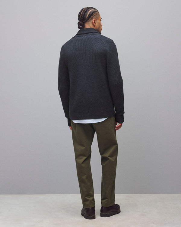 Reigning Champ Merino Rib Vinnie Shawl Cardigan
