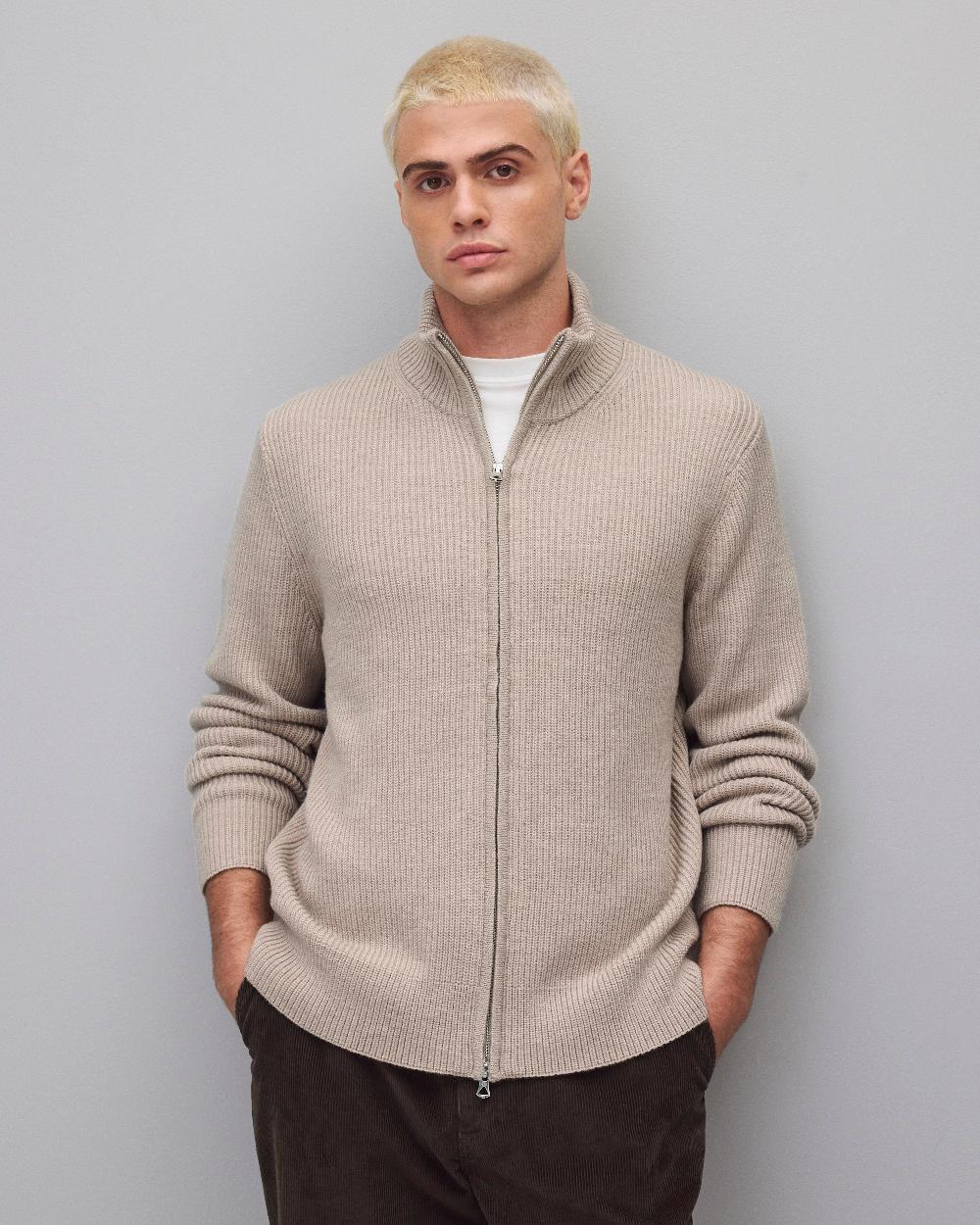 reigning champ Merino Rib Vinnie Track Jacket