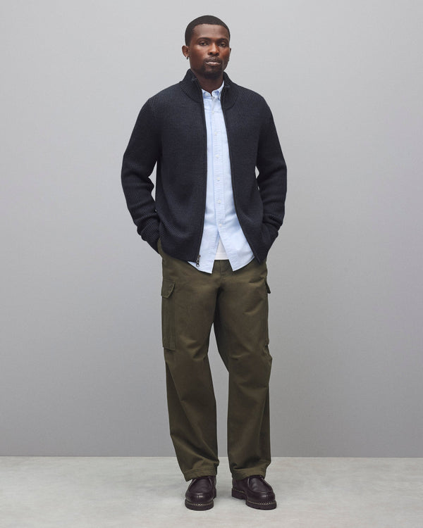 Reigning Champ Merino Rib Vinnie Track Jacket