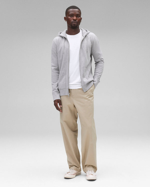 Reigning Champ Midweight Terry Slim Zip Hoodie