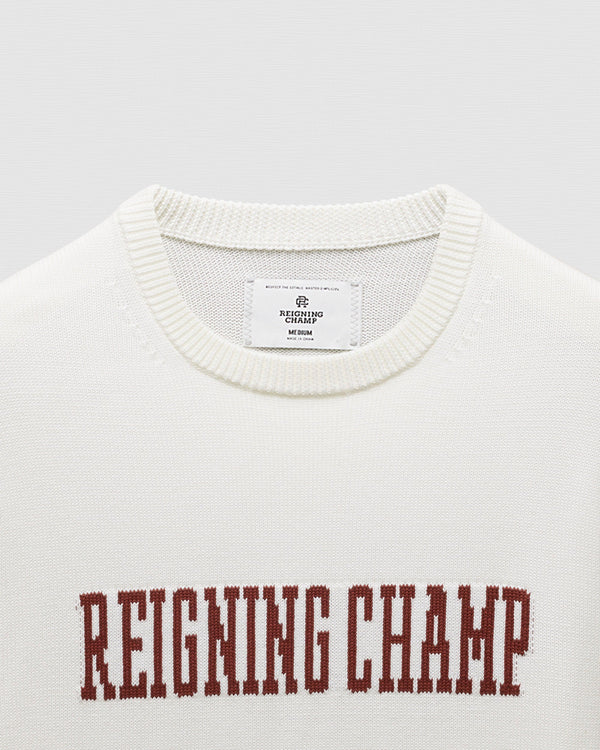 Reigning Champ Supima Knit Collegiate Crewneck