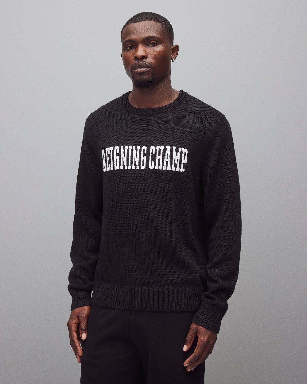 reigning champ Supima Knit Collegiate Crewneck