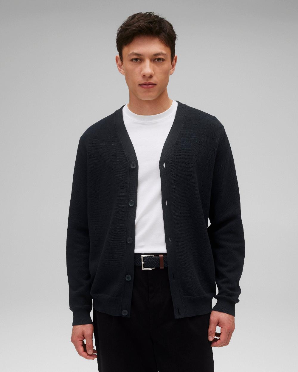 reigning champ Supima Pique Ace Cardigan